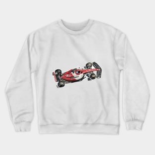 Racing Car in watercolours pattern illustration, Formula 1 watercolours Crewneck Sweatshirt